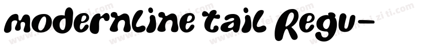 modernline tail Regu字体转换